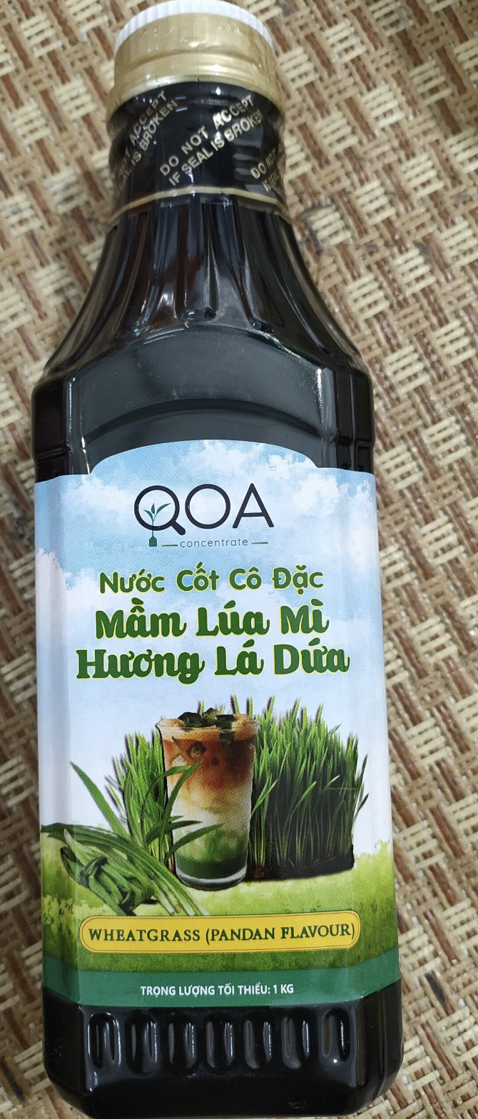 Nước Cốt Cô Đặc Mầm Lúa Mì Hương Lá Dứa QOA 1kg